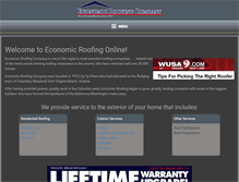 Tablet Screenshot of economicroofing.com